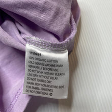 Load image into Gallery viewer, Girls Favourites, purple organic cotton top, FUC, size 2,  