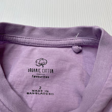 Load image into Gallery viewer, Girls Favourites, purple organic cotton top, FUC, size 2,  