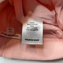 Load image into Gallery viewer, Girls Country Road, pink cotton casual pants, elasticated, Inside leg: 43.5cm, *small fix left hip seam, FUC, size 4,  