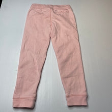 Load image into Gallery viewer, Girls Country Road, pink cotton casual pants, elasticated, Inside leg: 43.5cm, *small fix left hip seam, FUC, size 4,  