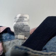Load image into Gallery viewer, Girls Anko, blue denim hooded jacket, poppers, FUC, size 6,  