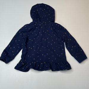 Girls Target, navy hoodie sweater, rainbow, GUC, size 3,  