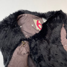 Load image into Gallery viewer, Girls Cotton On, faux fur vest, single hook fastening, GUC, size 6,  