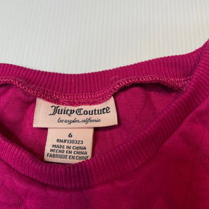 Girls Juicy Couture, lightly quilted sweater / jumper, NEW, size 6,  