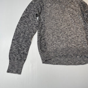 Girls Emerson, grey & silver metallic knit sweater / jumper, EUC, size 14,  