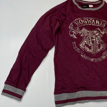 Load image into Gallery viewer, Girls Harry Potter, Hogwarts fleece lined sweater / jumper, EUC, size 14,  