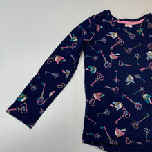 Load image into Gallery viewer, Girls Target, navy stretchy long sleeve top, birds, EUC, size 4,  