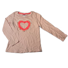 Load image into Gallery viewer, Girls Target, cotton long sleeve top, heart, GUC, size 6,  