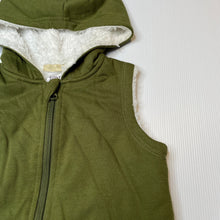 Load image into Gallery viewer, Boys Lily &amp; Dan, fleece lined khaki vest, EUC, size 2,  