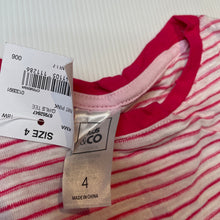 Load image into Gallery viewer, Girls Kids &amp; Co, striped cotton long sleeve top, NEW, size 4,  