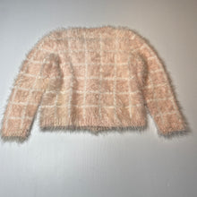 Load image into Gallery viewer, Girls Target, fluffy stretchy knit cardigan, FUC, size 7,  