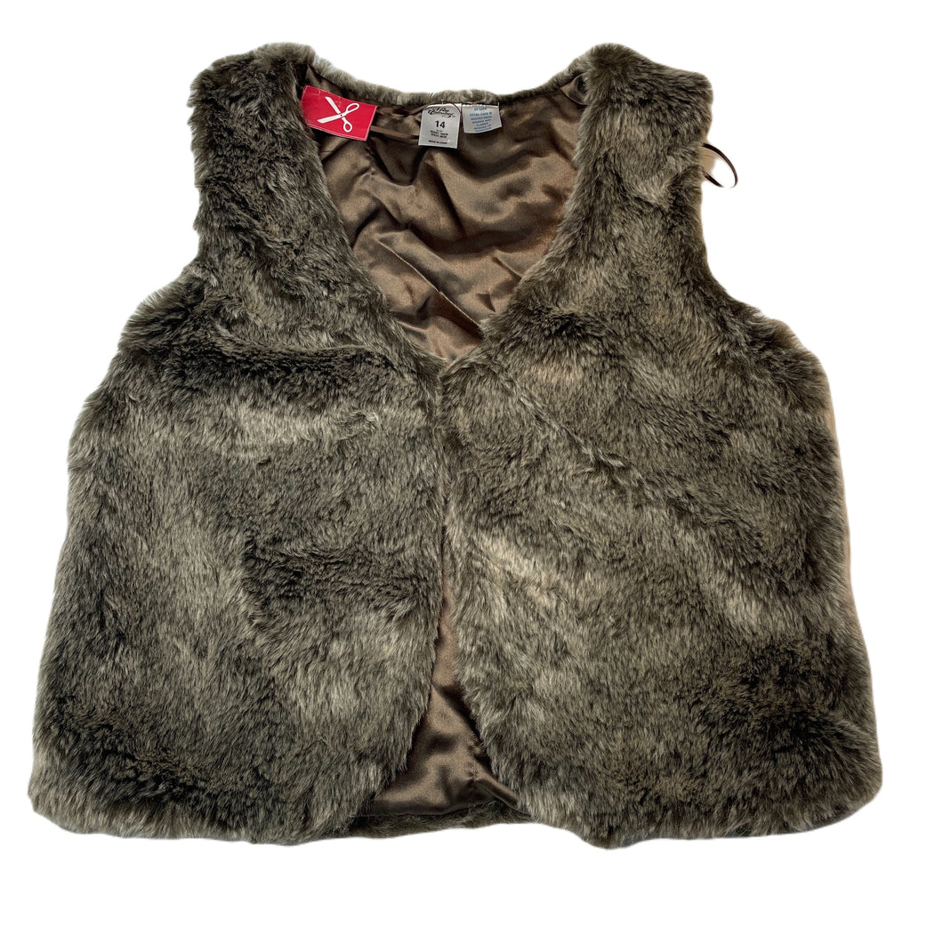 Girls Miss Understood, faux fur vest, single hook fastening, EUC, size 14,  