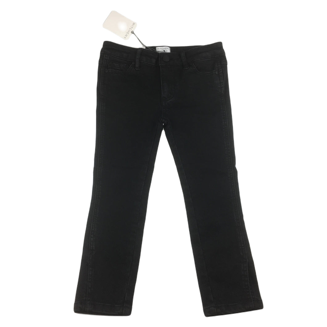 Witchery stretch straight leg, cropped jeans, adjustable waist, size 5, BNWT
