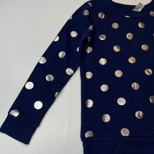 Load image into Gallery viewer, Girls Miss Understood, fleece lined navy &amp; silver spot sweater, EUC, size 12,  