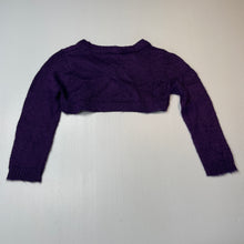 Load image into Gallery viewer, Girls Kids Stuff, purple knit bolero cardigan, EUC, size 4,  