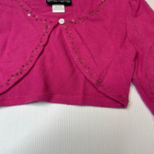 Load image into Gallery viewer, Girls CINNAMON GIRL, soft cotton bolero cardigan, GUC, size 6,  