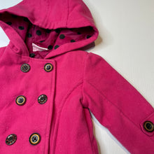 Load image into Gallery viewer, Girls Mango, pink hooded jacket / coat, GUC, size 1,  