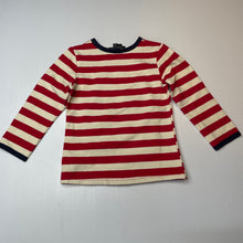 Load image into Gallery viewer, Girls Oobi, stripe stretchy long sleeve top, rabbit, EUC, size 5,  