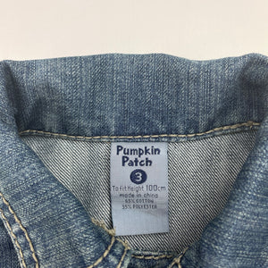 Boys Pumpkin Patch, blue denim jacket, GUC, size 3,  