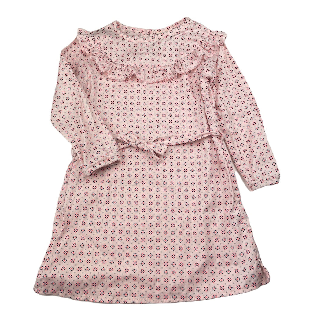 Girls Cotton On, lightweight cotton long sleeve dress, EUC, size 4, L: 53cm
