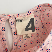 Load image into Gallery viewer, Girls Cotton On, lightweight cotton long sleeve dress, EUC, size 4, L: 53cm