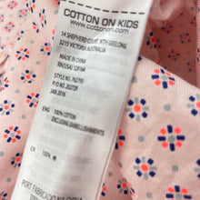 Load image into Gallery viewer, Girls Cotton On, lightweight cotton long sleeve dress, EUC, size 4, L: 53cm