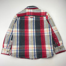 Load image into Gallery viewer, Boys Country Road, thick cotton zip up long sleeve shirt, light mark back left cuff, FUC, size 5,  
