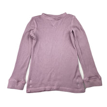 Load image into Gallery viewer, Girls Petite Papinelle, waffle long sleeve pyjama top, FUC, size 6,  