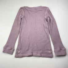 Load image into Gallery viewer, Girls Petite Papinelle, waffle long sleeve pyjama top, FUC, size 6,  