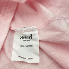 Load image into Gallery viewer, Girls Seed, cotton long sleeve tee / top, discolouration left sleeve, FUC, size 10,  