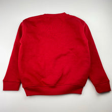 Load image into Gallery viewer, unisex School Zone, red fleece lined sweater / jumper, EUC, size 6,  