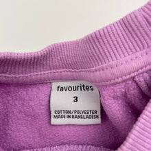Load image into Gallery viewer, Girls Favourites, purple fleece lined sweater / jumper, FUC, size 3,  