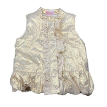 Load image into Gallery viewer, Girls Mango, gold puffer vest / sleeveless jacket, EUC, size 4,  