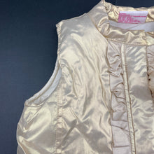Load image into Gallery viewer, Girls Mango, gold puffer vest / sleeveless jacket, EUC, size 4,  