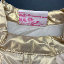 Load image into Gallery viewer, Girls Mango, gold puffer vest / sleeveless jacket, EUC, size 4,  