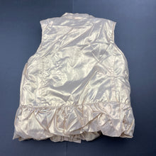 Load image into Gallery viewer, Girls Mango, gold puffer vest / sleeveless jacket, EUC, size 4,  