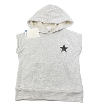 Load image into Gallery viewer, Girls B Collection, grey sleeveless hoodie sweater, NEW, size 3,  
