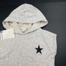 Load image into Gallery viewer, Girls B Collection, grey sleeveless hoodie sweater, NEW, size 3,  