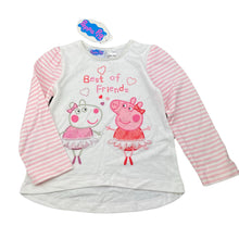 Load image into Gallery viewer, Girls Peppa Pig, soft feel long sleeve pyjama top, NEW, size 4,  