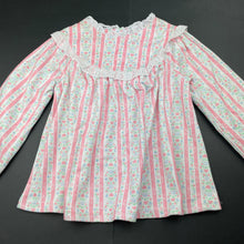 Load image into Gallery viewer, Girls Lanz, soft feel floral winter pyjama top, EUC, size 4-5,  