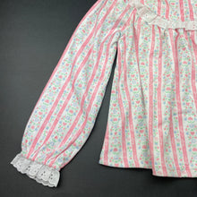 Load image into Gallery viewer, Girls Lanz, soft feel floral winter pyjama top, EUC, size 4-5,  