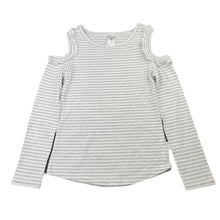 Load image into Gallery viewer, Girls Target, stretchy open-shoulder long sleeve top, GUC, size 7,  