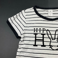 Load image into Gallery viewer, Girls Target, striped cotton cropped tee / top, GUC, size 10,  