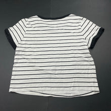 Load image into Gallery viewer, Girls Target, striped cotton cropped tee / top, GUC, size 10,  