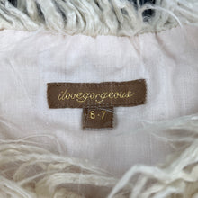 Load image into Gallery viewer, Girls I Love Gorgeous, faux fur vest, light marks lining, FUC, size 6-7,  