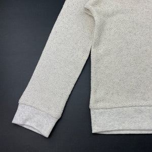Girls H&T, metallic silver lightweight sweater / jumper, EUC, size 7,  