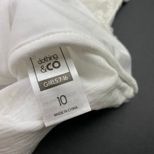 Load image into Gallery viewer, Girls Clothing &amp; Co, white sequin tee / top, NEW, size 10,  