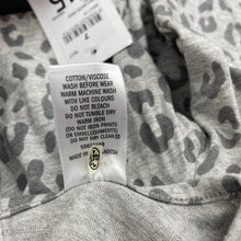 Load image into Gallery viewer, Girls Target, grey leopard print long sleeve dress, NEW, size 7, L: 67cm