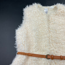 Load image into Gallery viewer, Girls Target, cream boucle vest, 2 hook fastening, EUC, size 10,  
