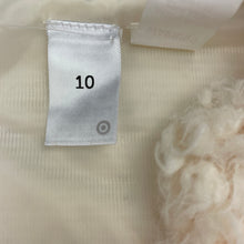 Load image into Gallery viewer, Girls Target, cream boucle vest, 2 hook fastening, EUC, size 10,  